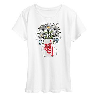 Women's Diet Coke Flowers Graphic Tee
