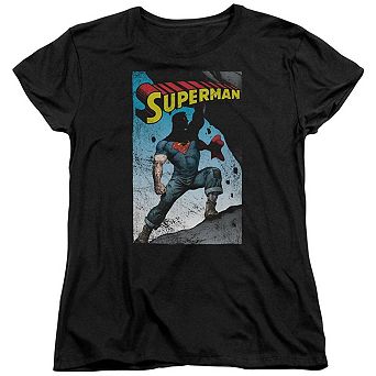 Superman Alternate Short Sleeve Womens T-shirt