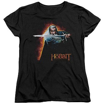 The Hobbit Secret Fire Short Sleeve Womens T-shirt