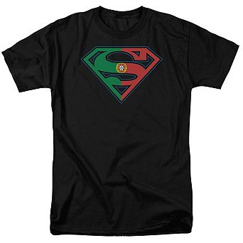 Superman Portugal Shield Short Sleeve Adult T-shirt