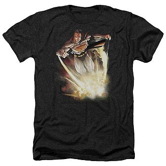 Superman Explosive Adult Heather T-shirt