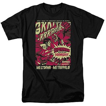 Superman Metropolis Meltdown Short Sleeve Adult T-shirt