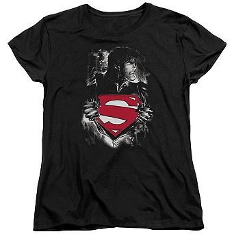 Superman Darkest Hour Short Sleeve Womens T-shirt
