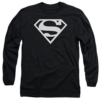 Superman Logo Long Sleeve Adult T-shirt