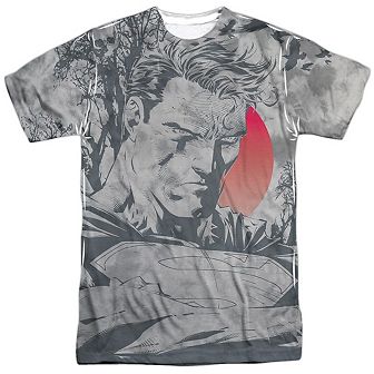 Superman New Day Dawning Short Sleeve Adult 100% Poly Crew T-shirt