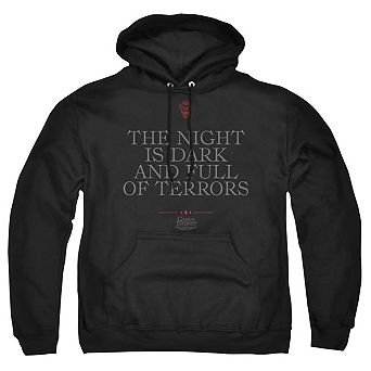 Game Of Thrones Night Is Dark Adult Pull Over Hoodie