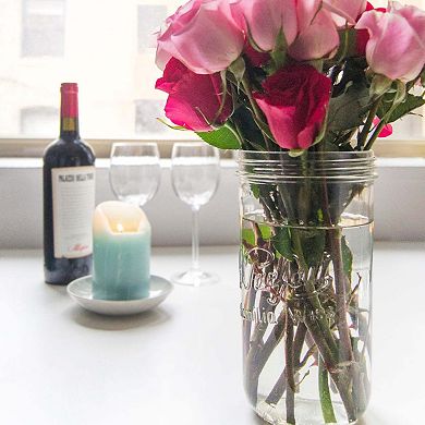 Le Parfait Familia Wiss Terrine French Glass Mason Jars With 2 Piece Lid - Canning Storage 48 Fl Oz