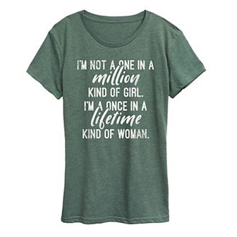 Women's Once In A Lifetime Kind Of Woman Graphic Tee