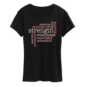 Women's Empowering Words Graphic Tee