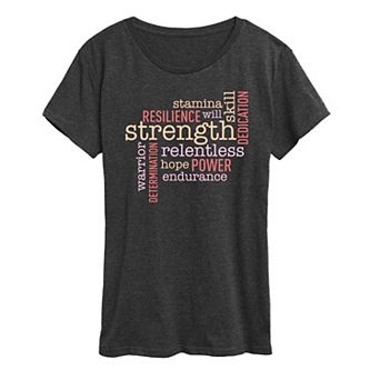 Women's Empowering Words Graphic Tee