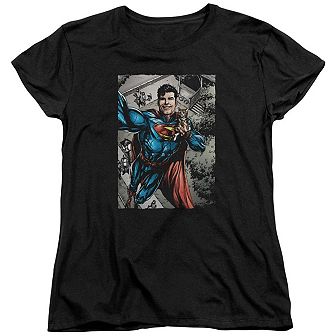 Superman Super Selfie Short Sleeve Womens T-shirt