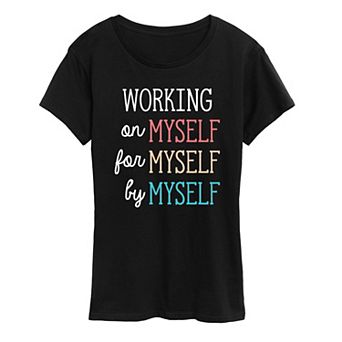 Women's Working On Myself Graphic Tee