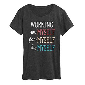 Women's Working On Myself Graphic Tee