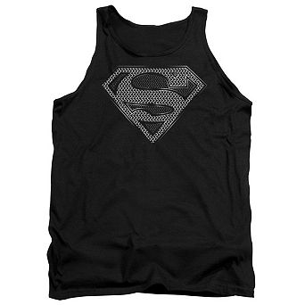 Superman Chainmail Adult Tank Top