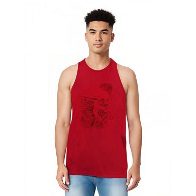 Superman In The City Adult Tank Top