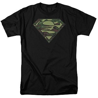 Superman Camo Logo Short Sleeve Adult T-shirt