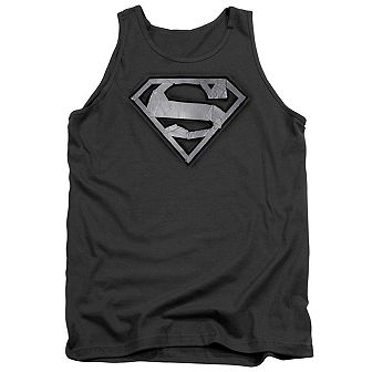 Superman Duct Tape Shield Adult Tank Top