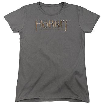 The Hobbit Distressed Logo Short Sleeve Womens T-shirt