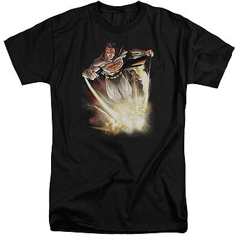 Superman Explosive Short Sleeve Adult Tall T-shirt