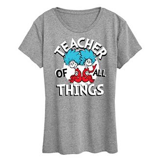 Women's Dr. Seuss Teacher Of All Things Graphic Tee
