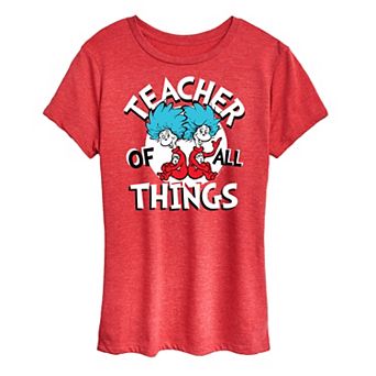 Women's Dr. Seuss Teacher Of All Things Graphic Tee