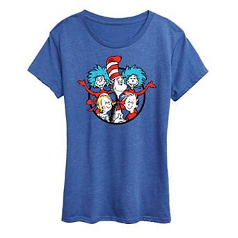 Women's Dr. Seuss Cat In The Hat Group Graphic Tee