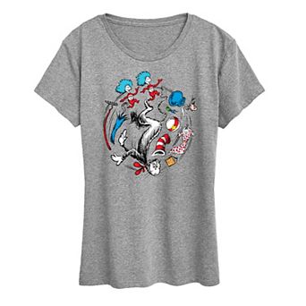 Women's Dr. Seuss Cat In Hat Mess Graphic Tee