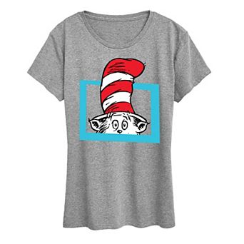 Women's Dr. Seuss Cat In Box Graphic Tee