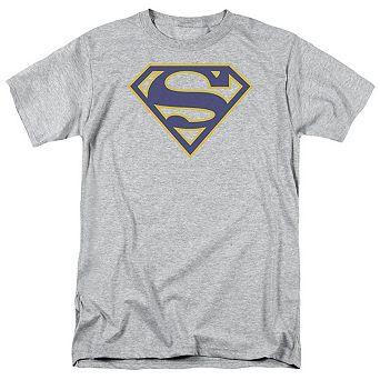 Superman Maize & Blue Shield Short Sleeve Adult T-shirt