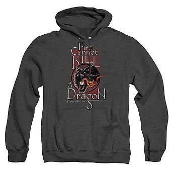 Game Of Thrones Fire Cannot Kill A Dragon Adult Heather Hoodie