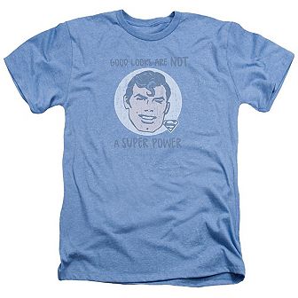 Superman Good Looks Adult Heather T-shirt