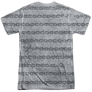 Superman Breaking Chains All Over Short Sleeve Adult 100% Poly Crew T-shirt