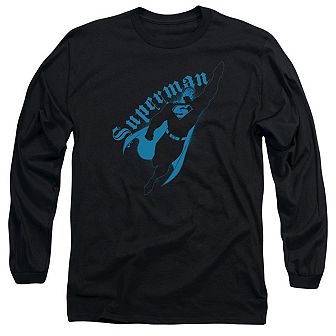 Superman Darkness Long Sleeve Adult T-shirt