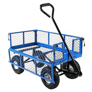 Heavy Duty Wheelbarrow Steel Log Garden Cart