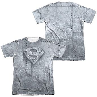 Superman Made Of Steel Adult 65/35 Poly/cotton Short Sleeve T-shirt