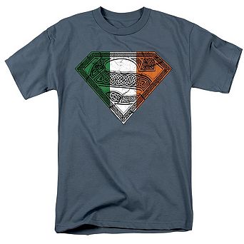 Superman Irish Celtic Symbol Short Sleeve Adult T-shirt
