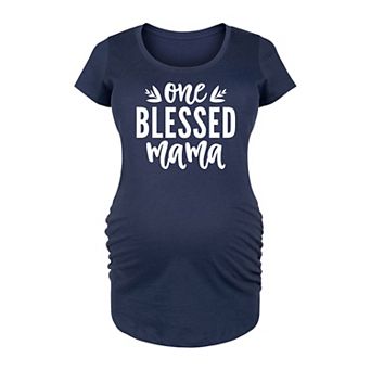 Maternity One Blessed Mama Graphic Tee