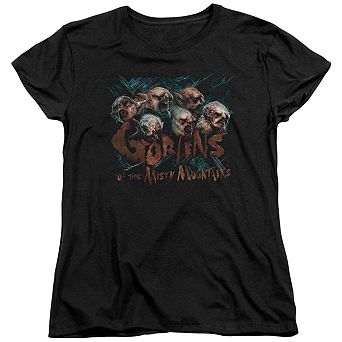 The Hobbit Misty Goblins Short Sleeve Womens T-shirt