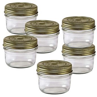 Le Parfait Familia Wiss Terrine French Glass Mason Jars With 2 pc Lid For Canning Storage 7 Fl Oz