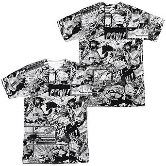 Superman Comic S Short Sleeve Adult 100% Poly Crew T-shirt