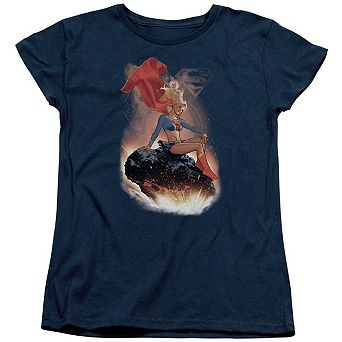 Superman Ride It Out Short Sleeve Womens T-shirt