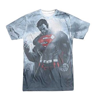 Superman Light Of The Sun Short Sleeve Adult 100% Poly Crew T-shirt