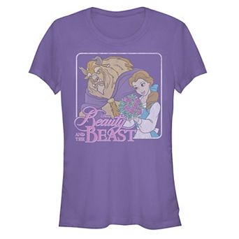 Disney's Beauty And The Beast Juniors' Belle With Roses Graphic Tee