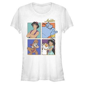 Juniors' Aladdin Main Four Portraits Graphic Tee