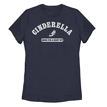 Juniors' Cinderella Asked For A Night Off Graphic Tee