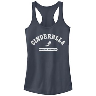 Juniors' Cinderella Asked For A Night Off Racerback Graphic Tank Top