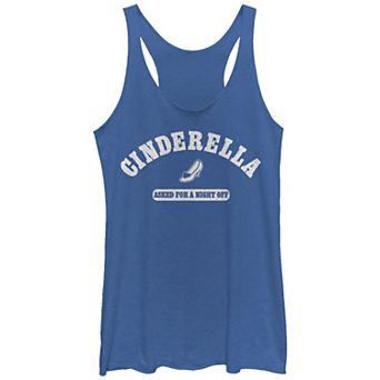 Juniors' Cinderella Asked For A Night Off Tri-Blend Racerback Graphic Tank Top