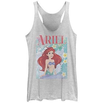 Disney's The Little Mermaid Juniors' Ariel Rock Portrait Tri-Blend Racerback Tank Top