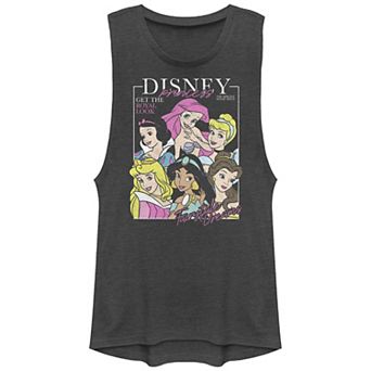 Disney Princess Juniors' Magazine Cover Festival Muscle Tank Top