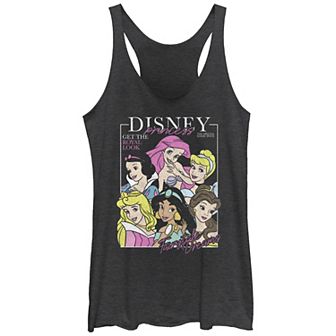 Disney Princess Juniors' Magazine Cover Tri-Blend Racerback Tank Top